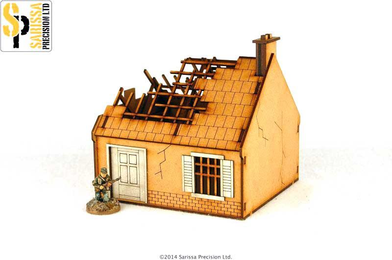 Destroyed Single - Storey House - Gelände - Sarissa - N022