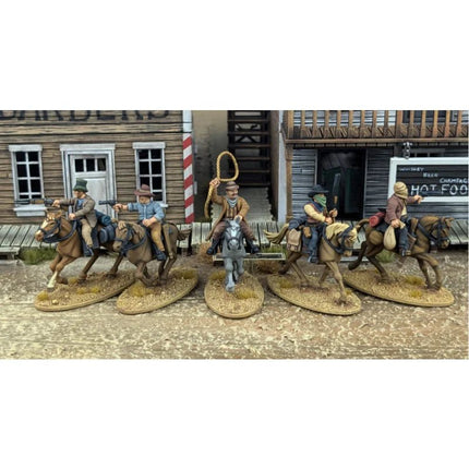DMH Plastic Mounted Gunfighters - Kavallerie - Great Escape Games - DMHP004