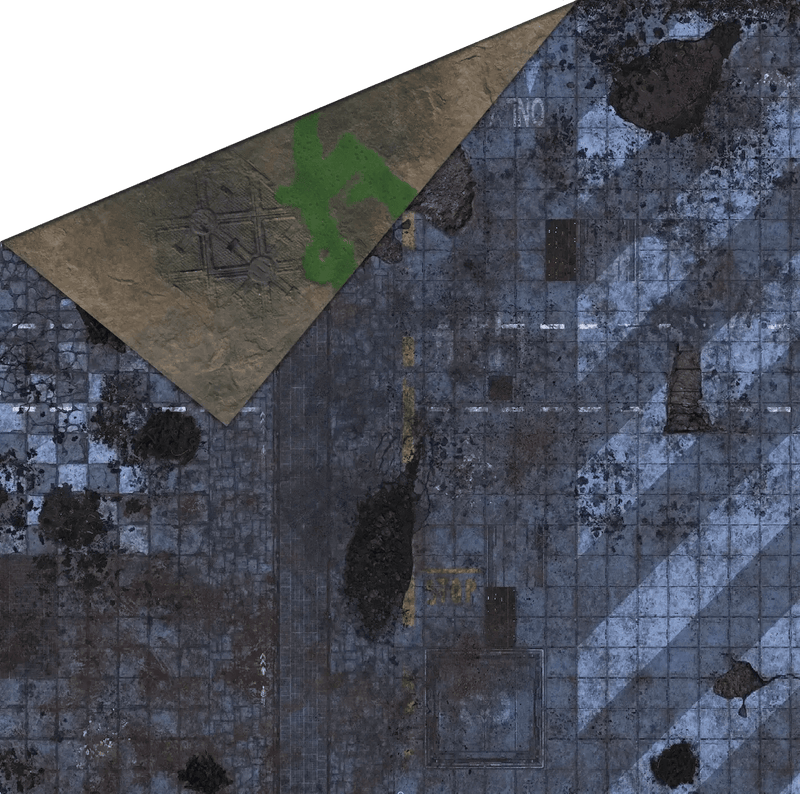 Double G - Mat: Cyberpunk and Toxic Badlands 4'x4' - Zubehör - Gamemat - X4EX