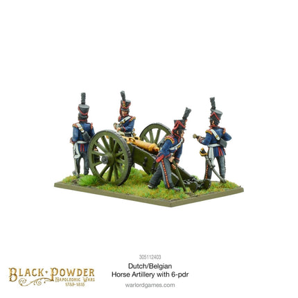 Dutch - Belgian Horse Artillery with 6 - pdr - Artillerie - Warlord Games - 305112403