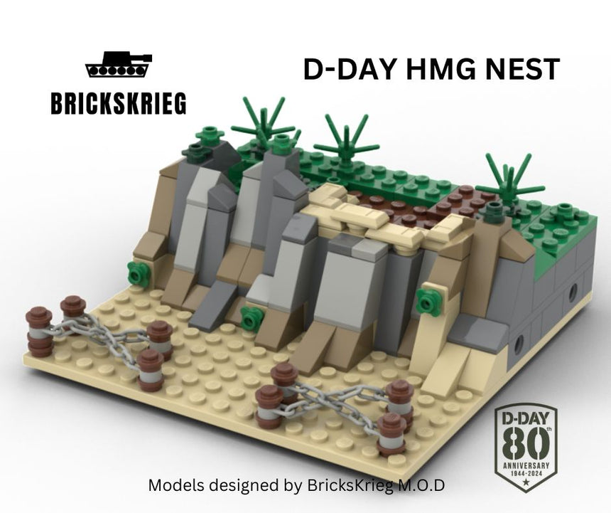 D-Day Beach HMG Nest - Brickskrieg - SCE-DD-04