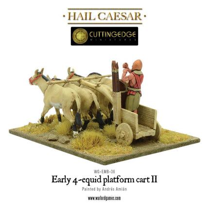 Early 4 - equid platform cart II - Sonder - /Einzelmodelle - Warlord Games - WG-EMB-36