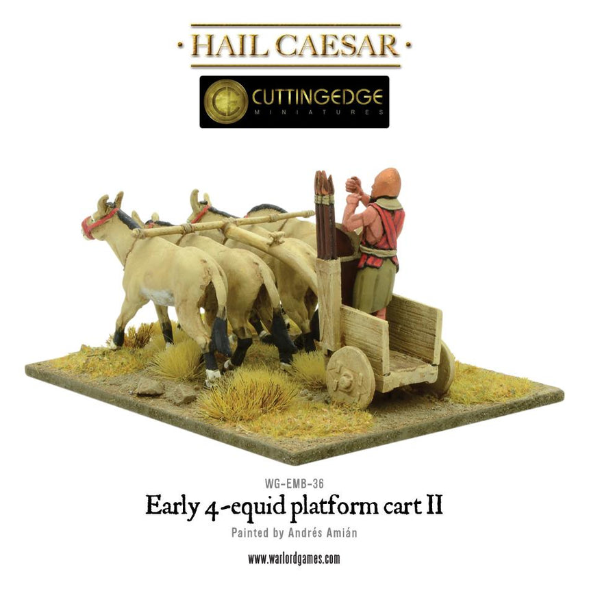 Early 4 - equid platform cart II - Sonder - /Einzelmodelle - Warlord Games - WG-EMB-36