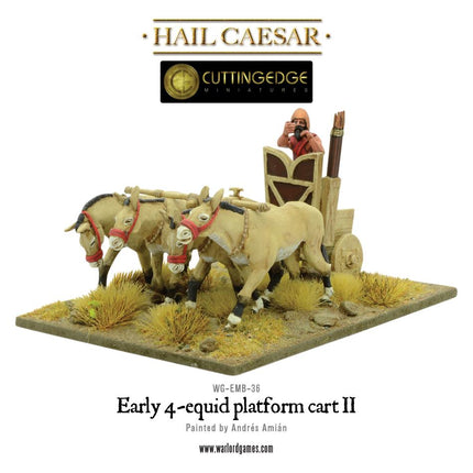 Early 4 - equid platform cart II - Sonder - /Einzelmodelle - Warlord Games - WG-EMB-36