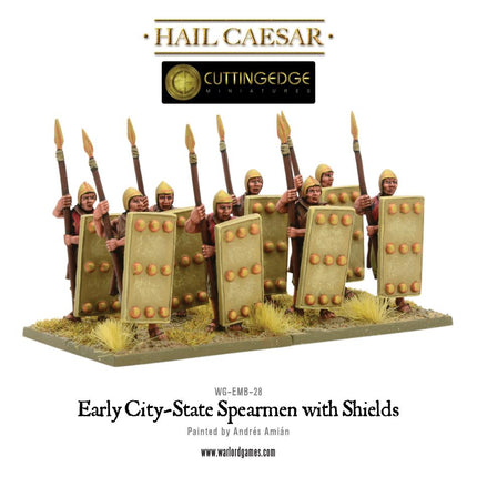 Early City - State Spearmen with Shield - Infanterie - Warlord Games - WG-EMB-28