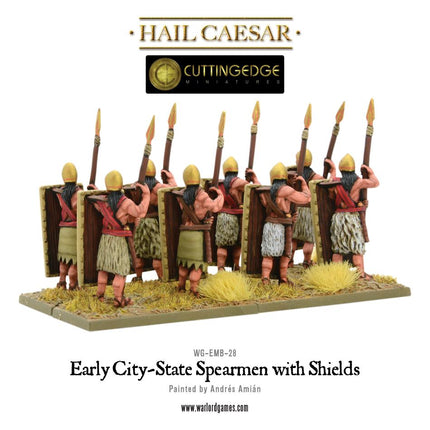 Early City - State Spearmen with Shield - Infanterie - Warlord Games - WG-EMB-28