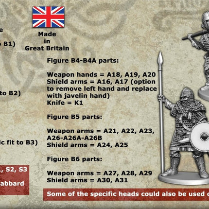 Early Saxon Armoured Warriors (36 Figuren)