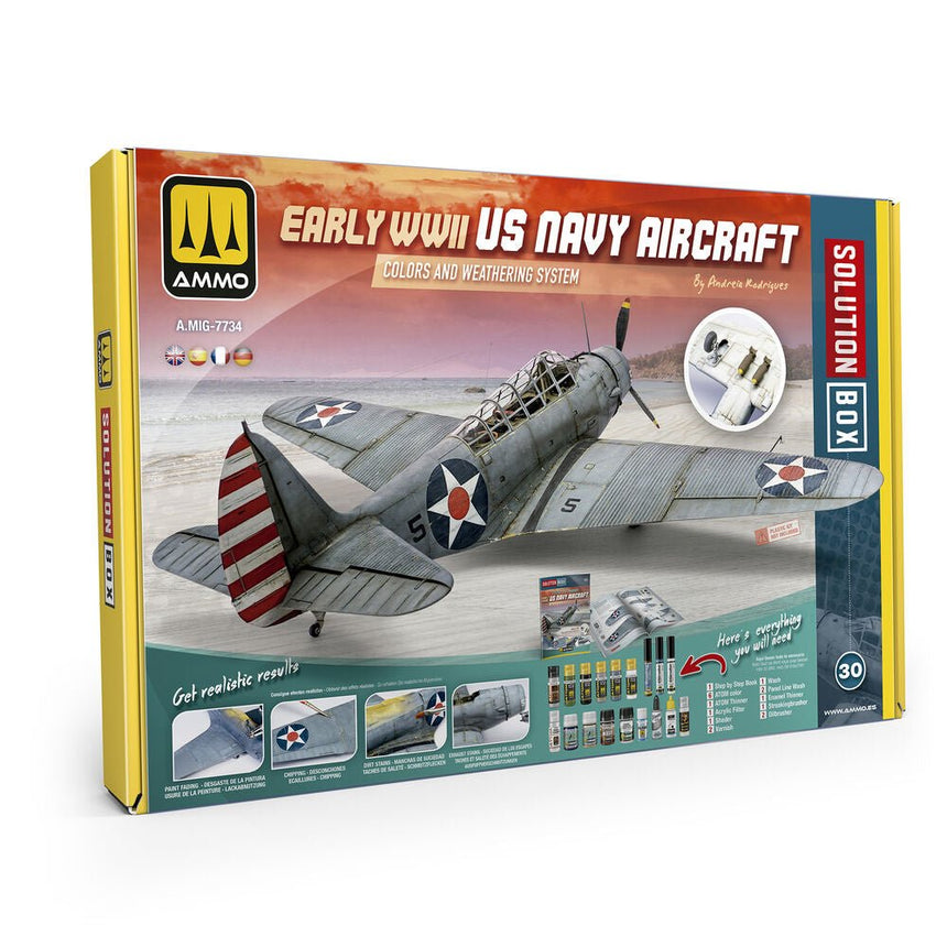 Early WWII US Navy Aircraft - Solution Box 30 - AMMO by MIG Jimenez - A.MIG-7734 (2)