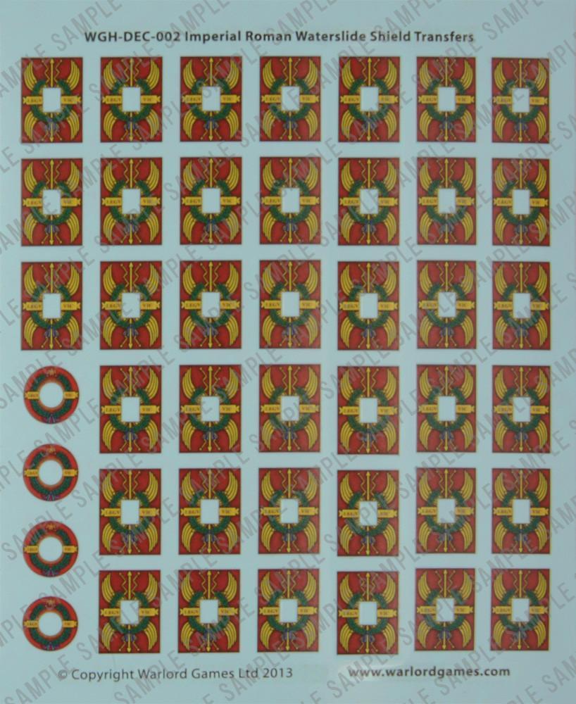 EIR Legionary Shield Designs Waterslide Transfers