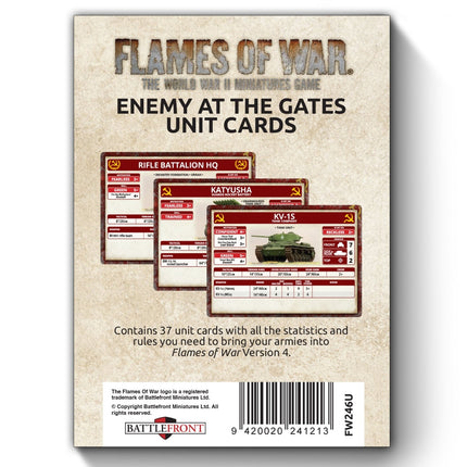 Enemy at the Gates Unit Cards