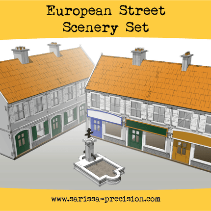 European Street Scenery Set
