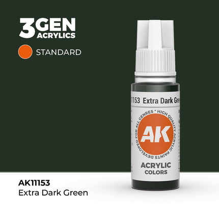 AK Interactive 3rd Generation - Extra Dark Green 17 ml