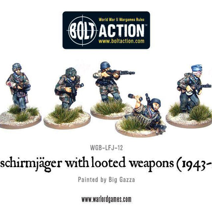 Fallschirmjager with looted weapons (1943-45)