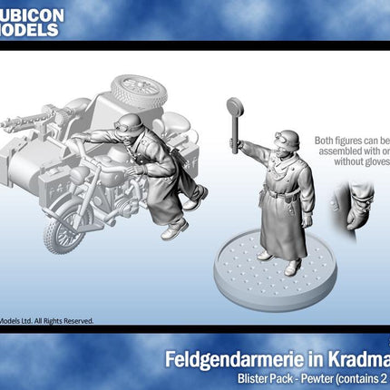 Feldgendarmerie in Kradmantel