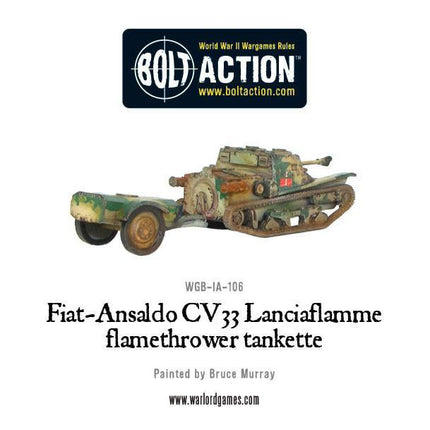 Fiat-Ansaldo CV33 Lanciaflamme flamethrower tankette