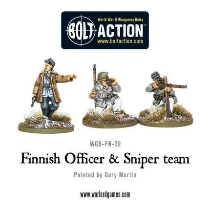 Finnish Officer & Sniper team