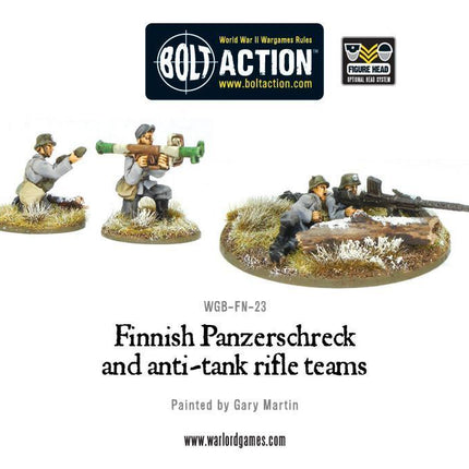 Finnish Panzerschreck and anti-tank rifle teams