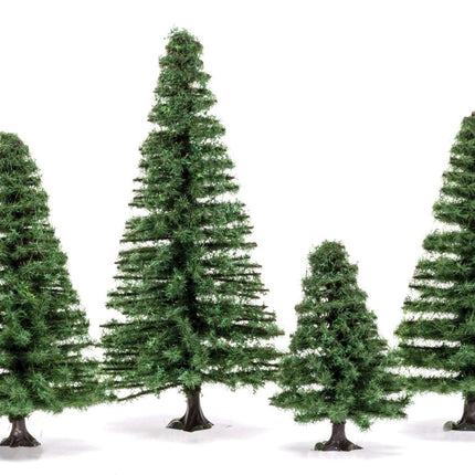 Fir Trees (4cm - 8cm) - Set of 4 - Gelände - Hornby - R7207