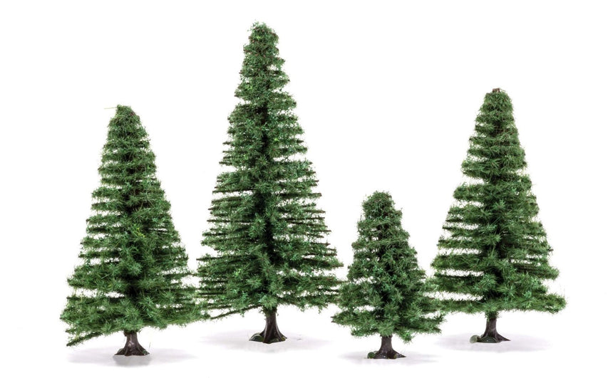 Fir Trees (4cm - 8cm) - Set of 4 - Gelände - Hornby - R7207