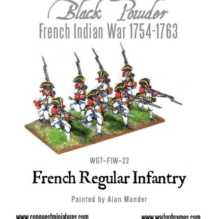 FIW French Regular Infantry - Infanterie - Warlord Games - WG7-FIW-22
