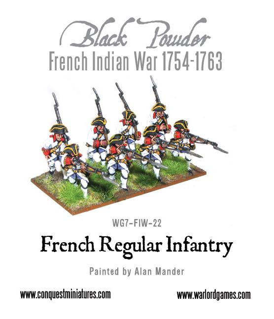 FIW French Regular Infantry - Infanterie - Warlord Games - WG7-FIW-22