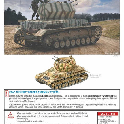 Flakpanzer IV "Wirbelwind" - Panzer - Rubicon Models UK Ltd - 280079