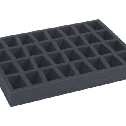 Foam tray for 32 miniatures on 40mm bases - Safe & Sound