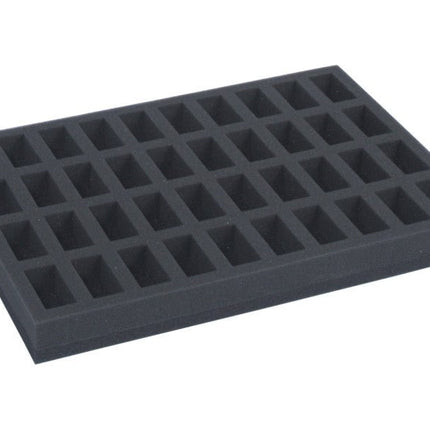 Foam tray for 40 miniatures on 25mm bases - Safe & Sound