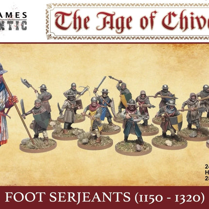 Foot Serjeants (1100 - 1320) - Infanterie - Wargames Atlantic - WAAAC002