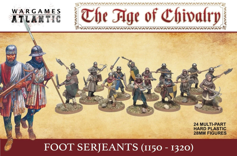 Foot Serjeants (1100 - 1320) - Infanterie - Wargames Atlantic - WAAAC002