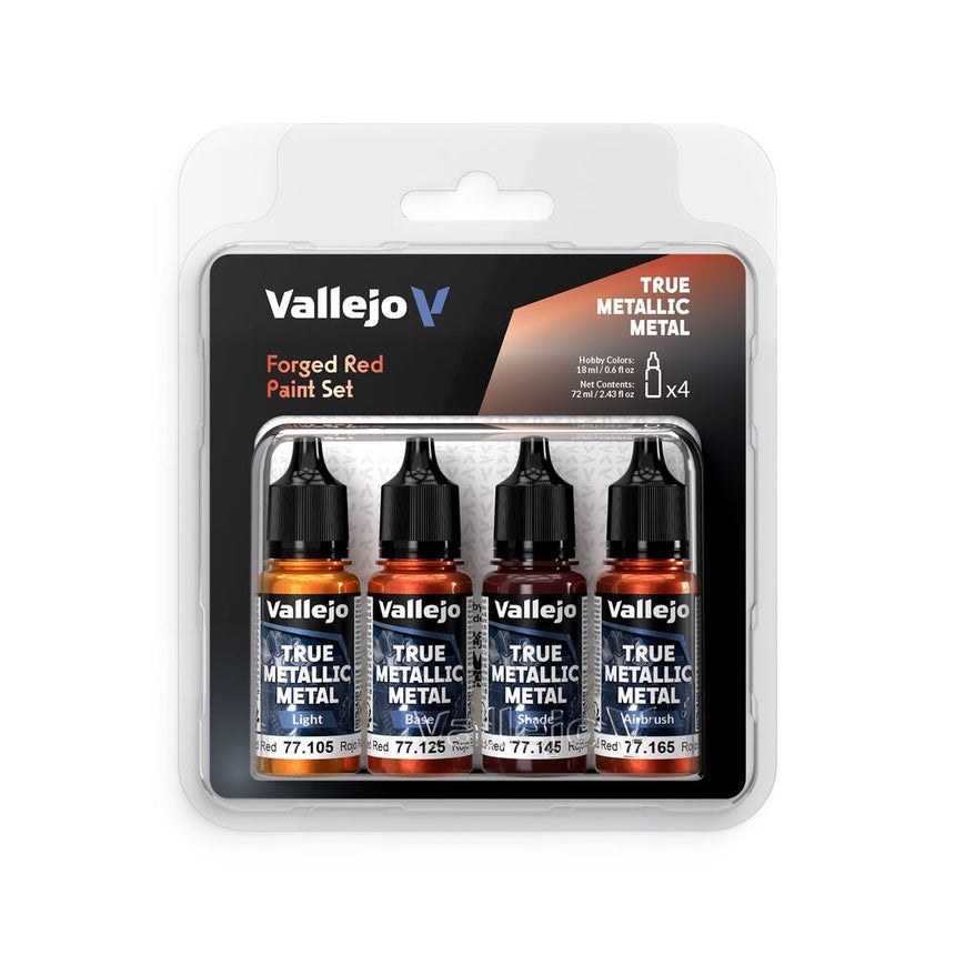 Forged Red - True Metallic Metal (4 x 18 ml) - Vallejo - 77260