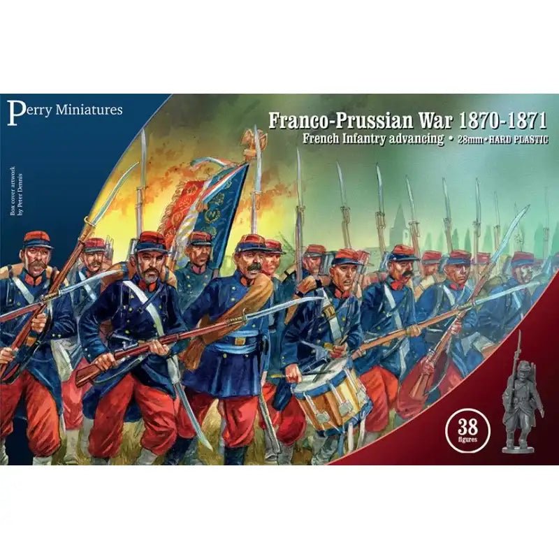 Franco - Prussian War French Infantry Advancing - Infanterie - Perry Miniatures - FRE1