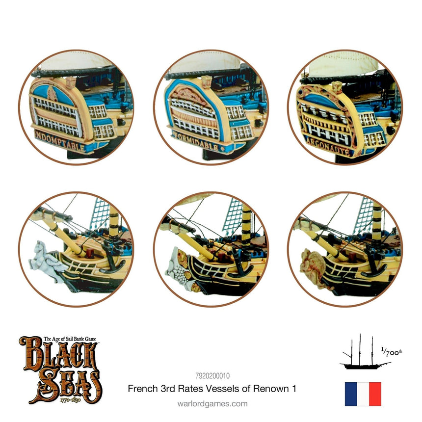 French 3rd Rates Named ships Pack 1 - Schiffe - Warlord Games - 7920200010