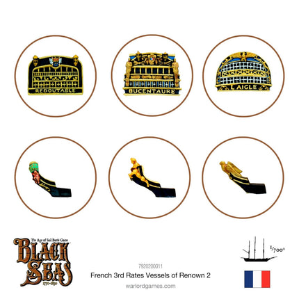 French 3rd Rates Named ships Pack 2 - Schiffe - Warlord Games - 7920200011