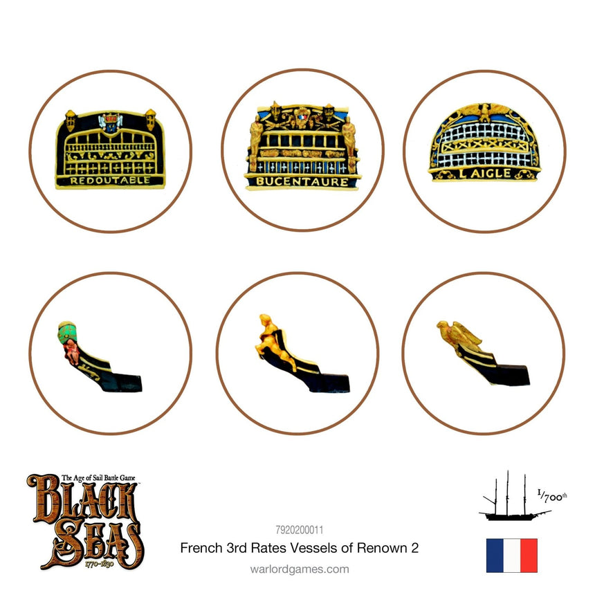 French 3rd Rates Named ships Pack 2 - Schiffe - Warlord Games - 7920200011