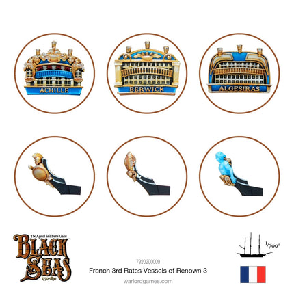 French 3rd Rates Named ships Pack 3 - Schiffe - Warlord Games - 7920200009