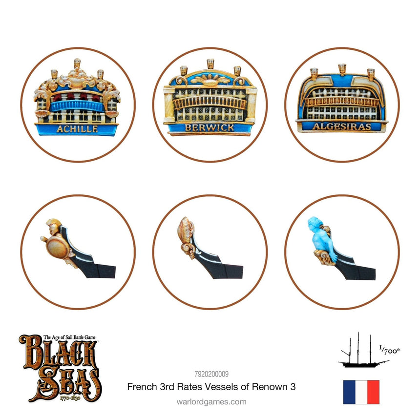 French 3rd Rates Named ships Pack 3 - Schiffe - Warlord Games - 7920200009