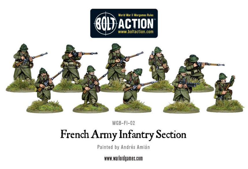 French Army Infantry Section - Infanterie - Warlord Games - WGB-FI-02
