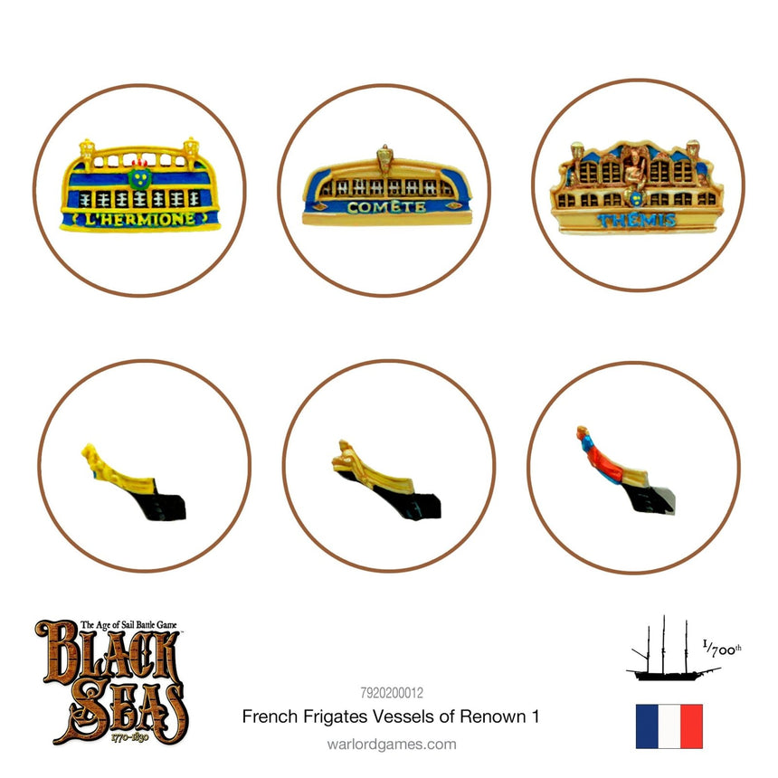 French Frigates Named ships Pack 1 - Schiffe - Warlord Games - 7920200012