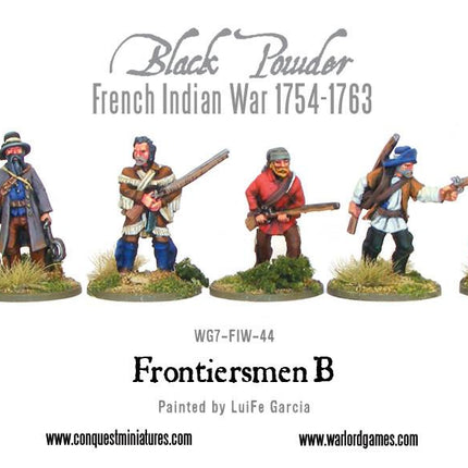 French - Indian War Frontiersmen B - Infanterie - Warlord Games - WG7-FIW-44