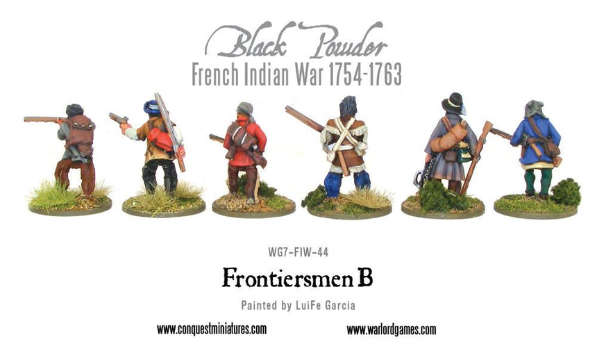 French - Indian War Frontiersmen B - Infanterie - Warlord Games - WG7-FIW-44