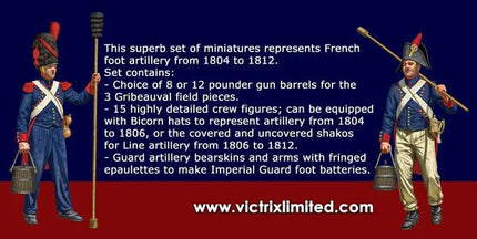 French Napoleonic Artillery 1804 - 1812 - Artillerie - Victrix - VX0017