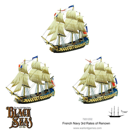 French Navy 3rd Rates of Renown - Schiffe - Warlord Games - 792012002