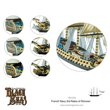 French Navy 3rd Rates of Renown - Schiffe - Warlord Games - 792012002