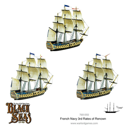 French Navy 3rd Rates of Renown - Schiffe - Warlord Games - 792012002