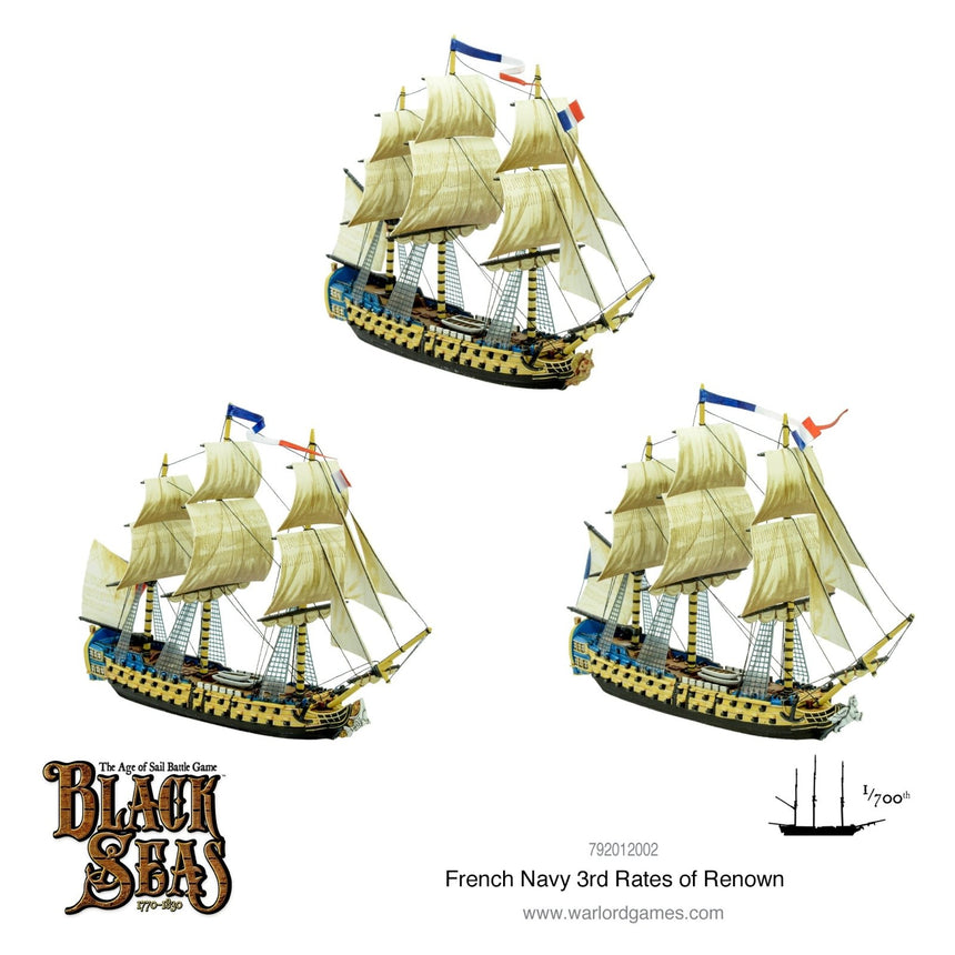 French Navy 3rd Rates of Renown - Schiffe - Warlord Games - 792012002