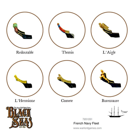 French Navy Fleet (1770 - 1830) - Schiffe - Warlord Games - 792012001