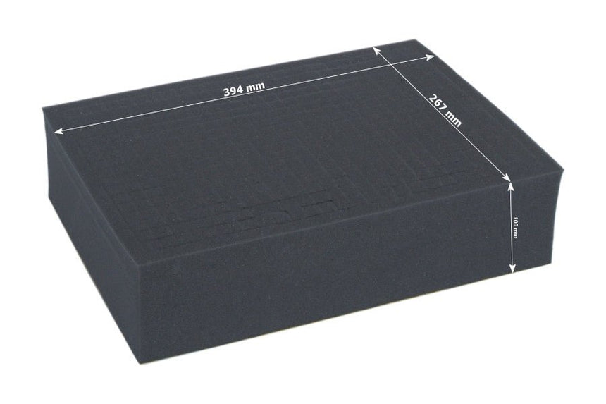 Full-size 100mm deep raster foam tray - Safe & Sound