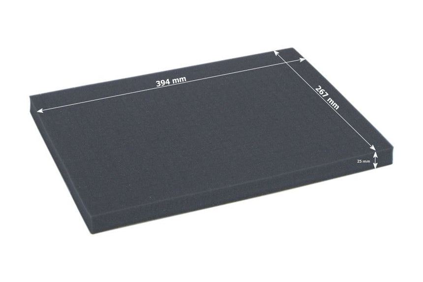 Full-size 25mm deep raster foam tray - Safe & Sound