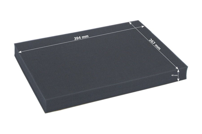 Full-size 40mm deep raster foam tray - Safe & Sound